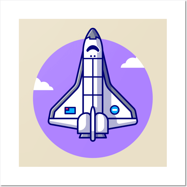 Spaceship Plane Flying Wall Art by Catalyst Labs